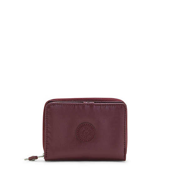 Kipling Money Love Metallic Small Pénztárca Bordó | HU 1798ZU